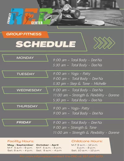 Group Fitness Schedule
