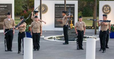 Crowley Veterans Plaza Ceremony, Nov. 10, 2021