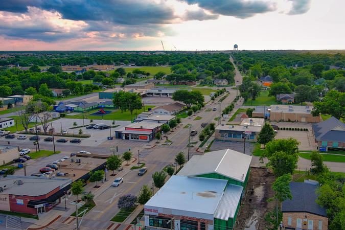 Aerial W Downtown